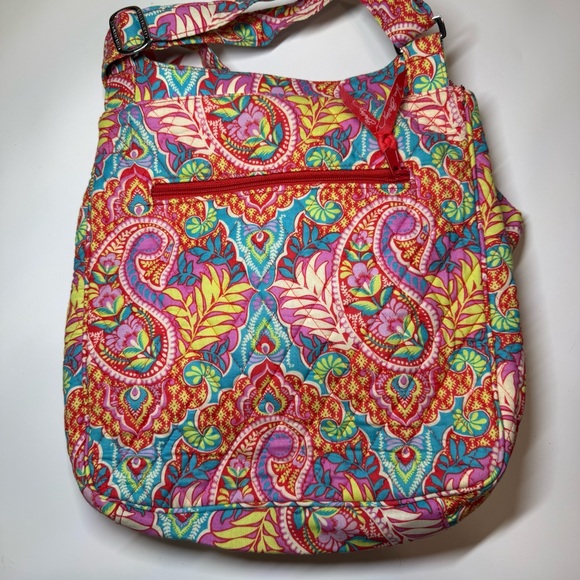 Vera Bradley Mailbag Messenger Bag with Wallet in Paisley in Paradise Pattern - Picture 2 of 8